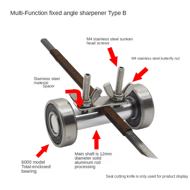 26mm Side Clamping Fixed Angle Honing Guide Tool Stainless For Wood ...