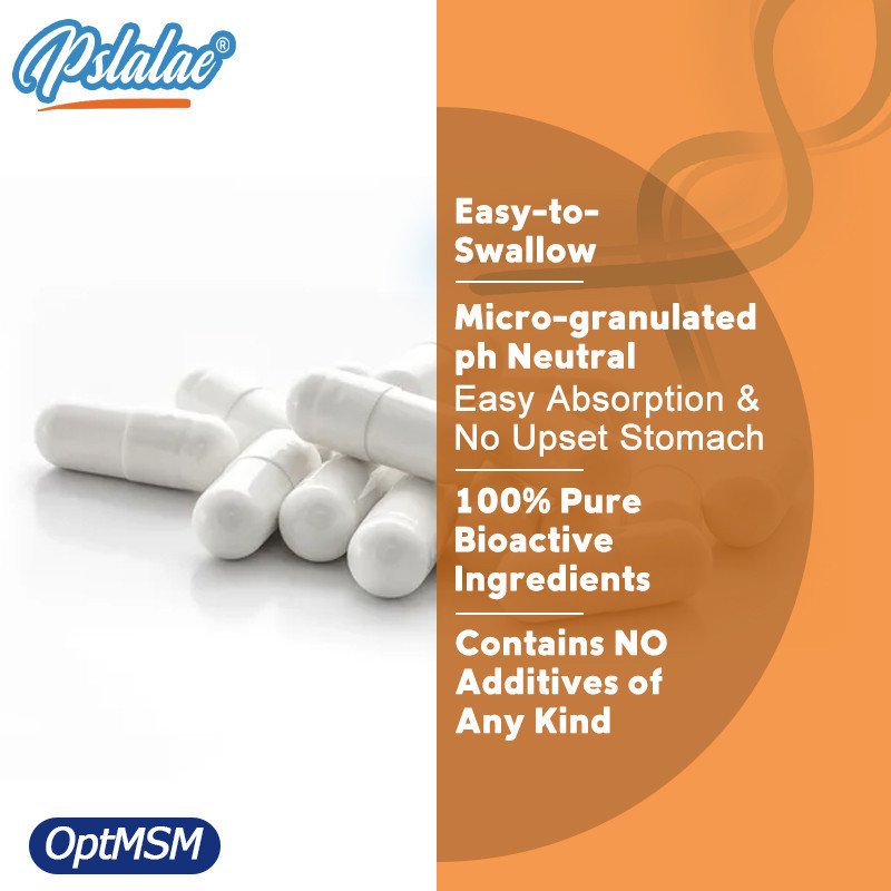 Pslalae Doctor's Best MSM with OptiMSM, Joint Support, Immune System ...