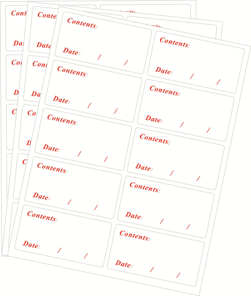 10 Sheets Food Label Sticker Refrigerator Food Sorting Storage Labels ...