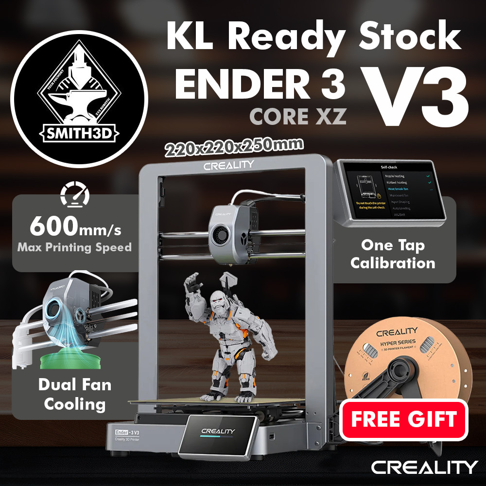 Creality Ender 3 V3 Core XZ, High Speed FDM Printer 600mm/s, One Tap ...