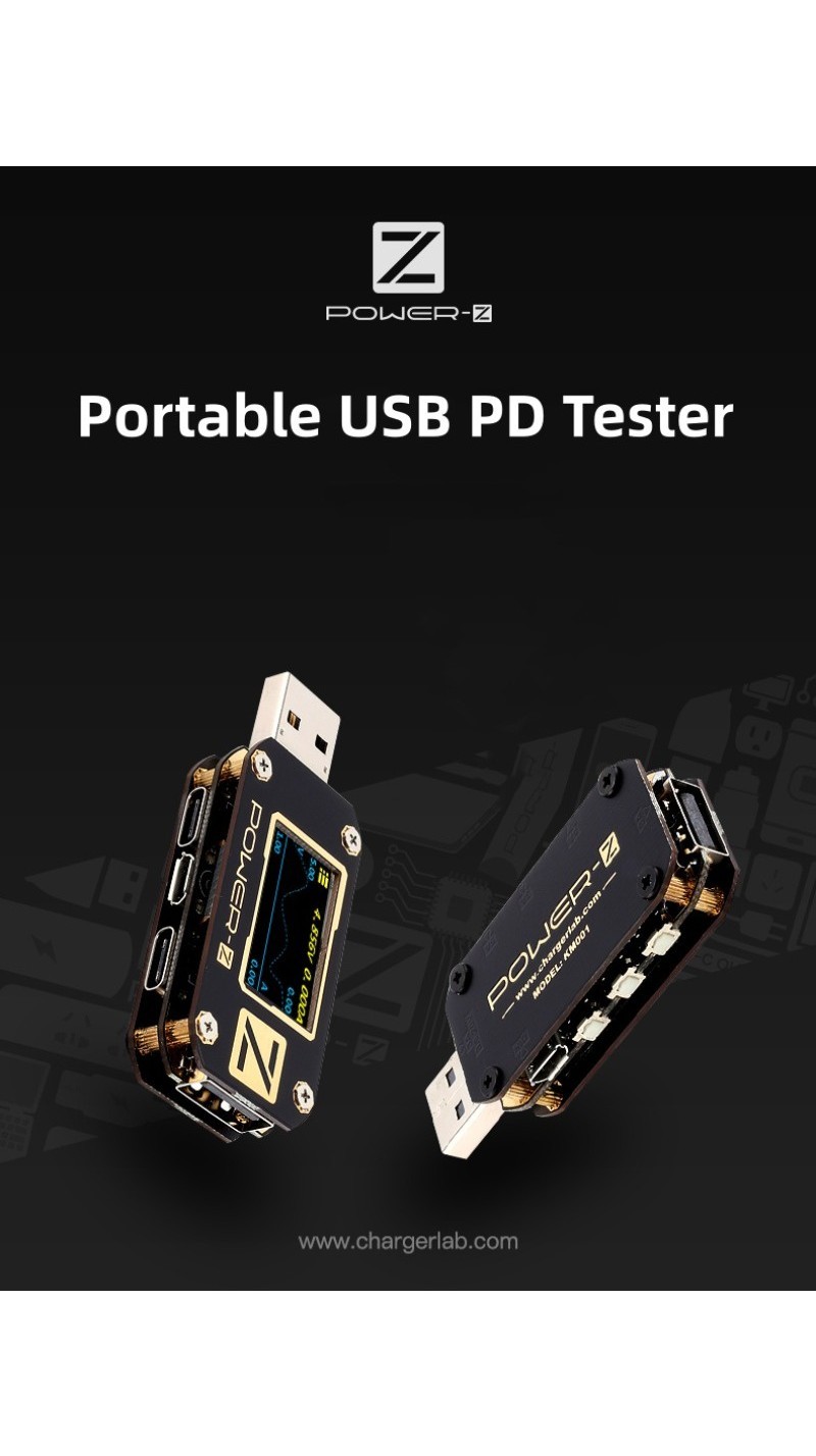 ChargerLAB POWERZ KM001 Pro USB PD Tester USB Dual TypeC Instrument