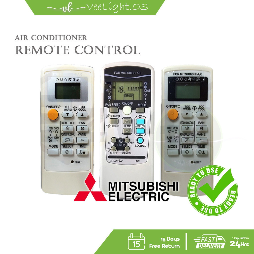 Mitsubishi Aircond Remote Control Air Conditioner RKX502A001 ...