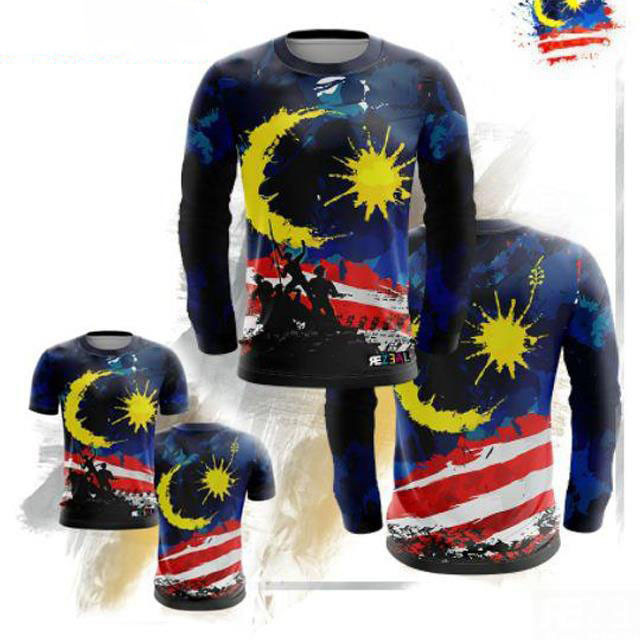 Baju Merdeka Casual Fashionable Sports Basketball Jersey MALAYSIA