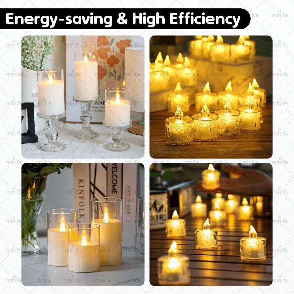 MINIIS LED Candle Light Battery Candle Light Swinging Flameless ...