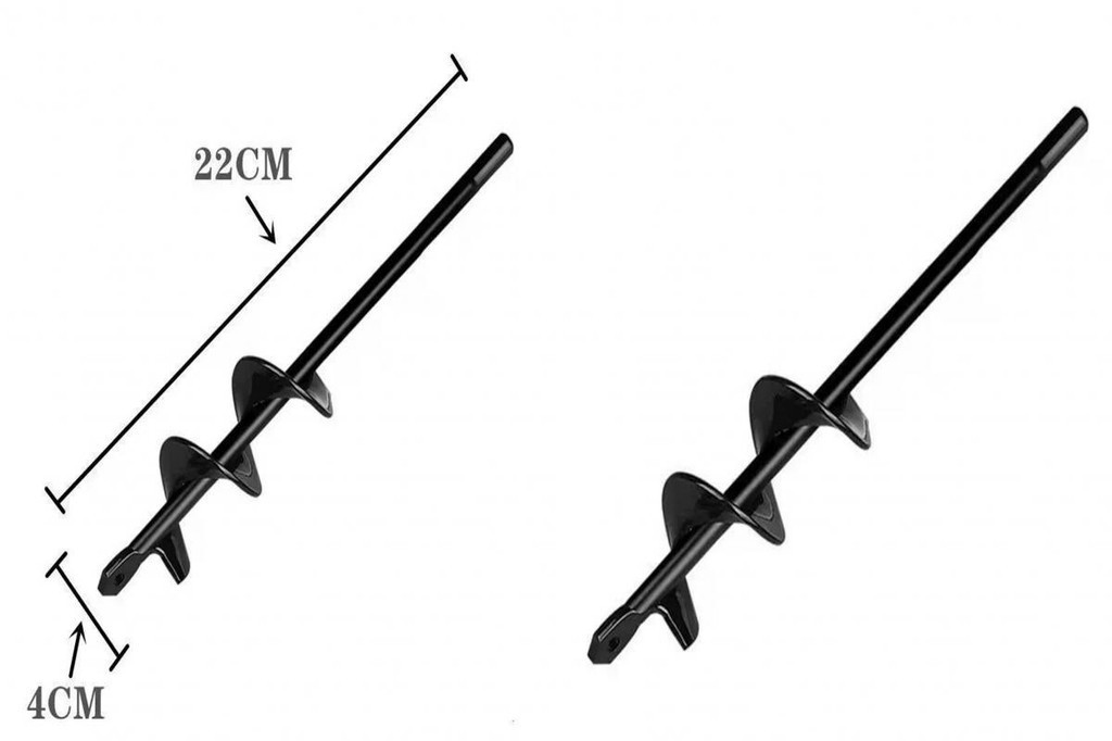 QG Outdoor Tent Stakes Auger Ground Drill 17.7 Inch Heavyduty Ground