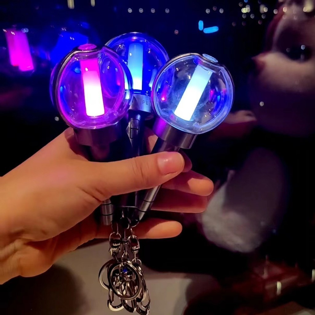 New Kpop Idol ENHYPEN Mini Lightstick Key Ring Glow Stick Keychains for ...