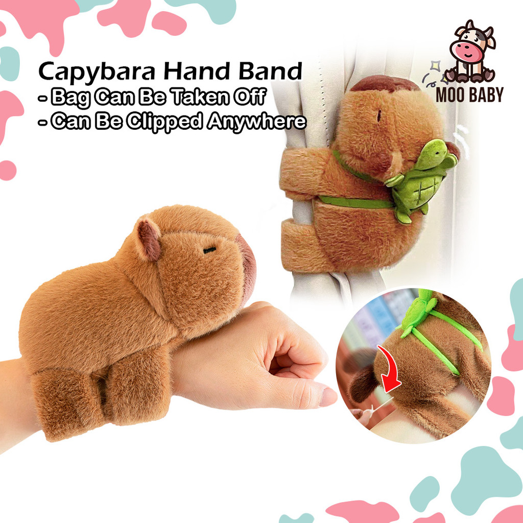 Bracelet En Peluche Capybara Slap 2PC - Jouets Pour Garçons Et Filles