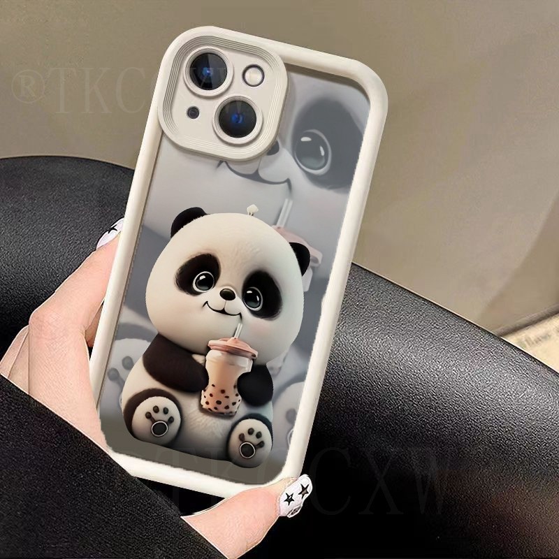 Cute Cartoon Panda Casing For OPPO Reno 11 10 8 7 6 5 Pro 11F A60 5G ...