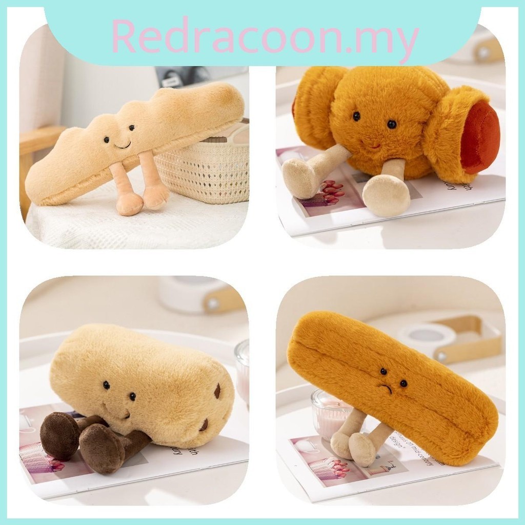 Short Bread Jellycat Plush Toy Doll Baguette Cruller Children Decoration Soft Shopee Malaysia