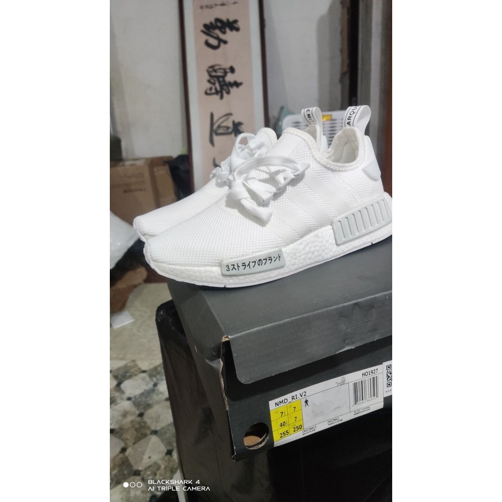 2022 New ADDAS NMD_RI.V2 Japan Triple White HO1927 Running Sneakers ...