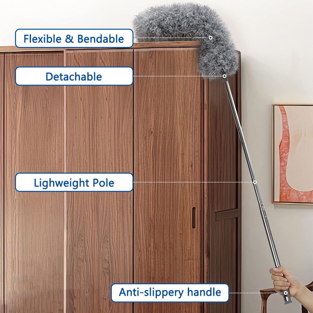 [280CM] Borong365 Extendable Duster Penyapu Habuk Bulu Ayam Laras ...