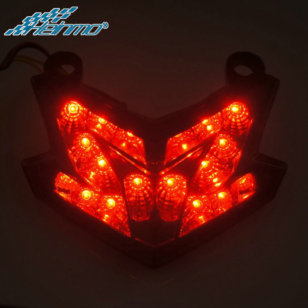 Integrated LED Tail Brake Light With Turn Signals For 2013-2016 Ninja ZX-6R 636 & Z800 – JMTBNO Smoke Lens