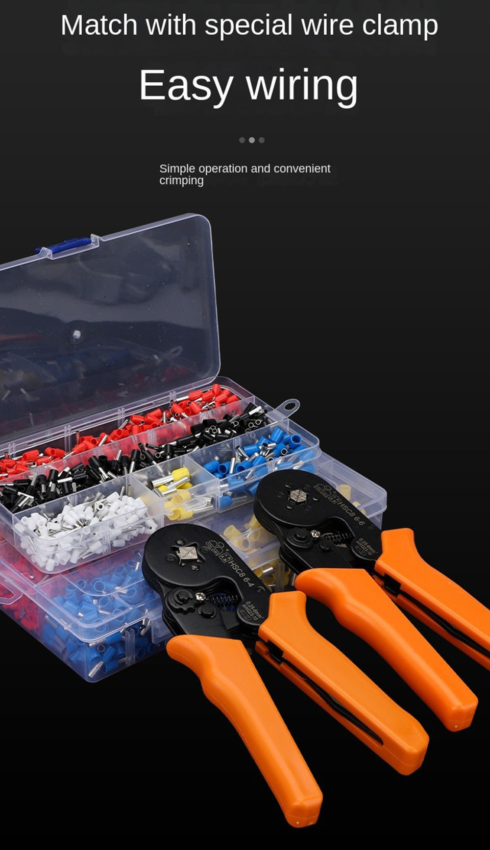 Tube Type Terminal VE Cold Pressing Terminal Wire Crimp Connectors ...
