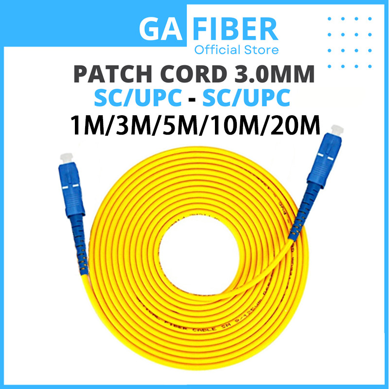 【Fast Delivery】1M/3M/5M/10M/20M SC/UPC-SC/UPC Fiber Optic Patch Cord ...