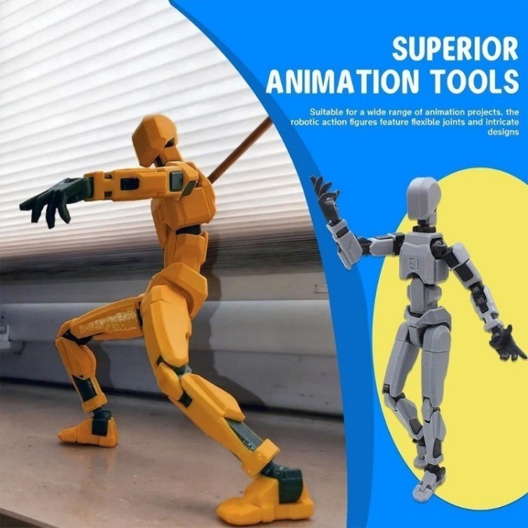 Multi-Jointed Movable Shapeshift Robot 3D Printed Mannequin Dummy 13 ...