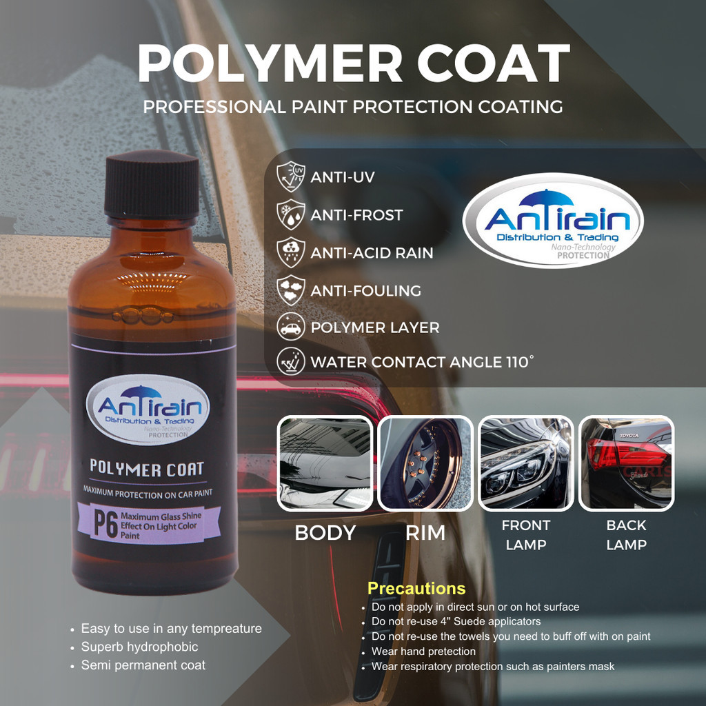 ANTIRAIN POLYMER COAT 50 ML - CAR BODY USE [ AFTER CURE, SURFACE SMOOTH ...