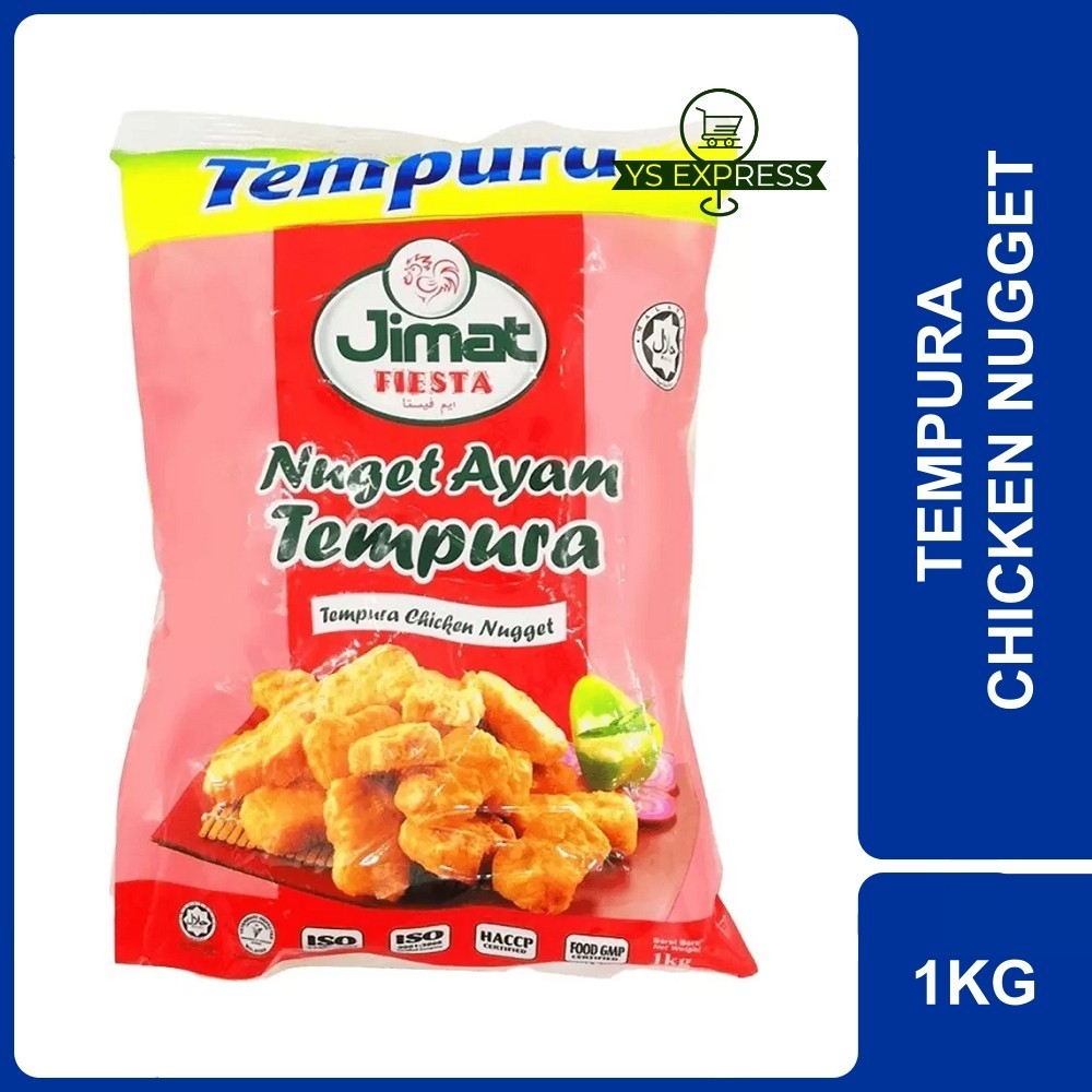 JIMAT FIESTA Tempura Chicken Nugget 1KG - Nuget Ayam Tempura | Shopee ...