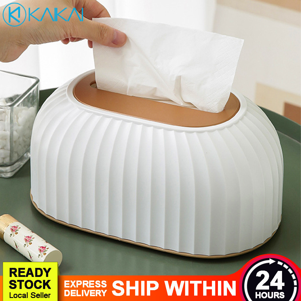 🔥 EFFORTLESS REFILL 🔥 Luxury Spring Loaded Tissue Box Dustproof Wet ...