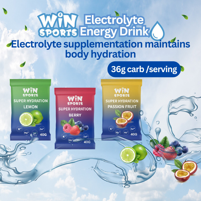 WiNSport Super Berry Hydration Electrolyte Energy Drink Powder 40g WiN ...