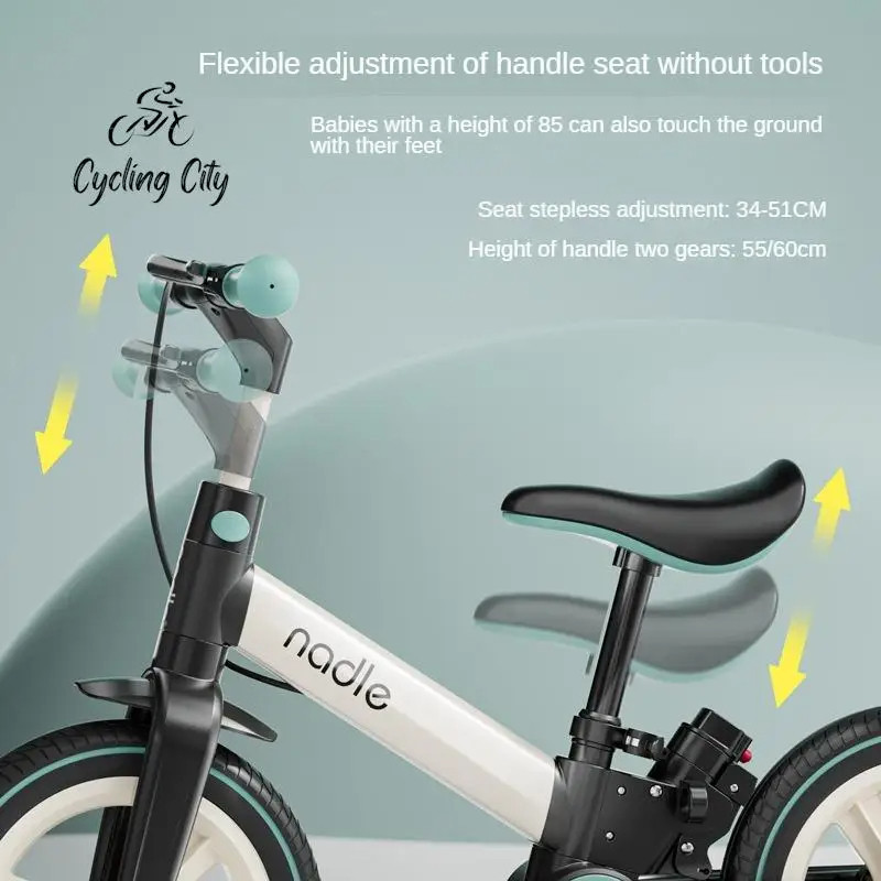 Nadle S-900 Children Bicycle Balance Bike 2-in-1 Multifunctional ...