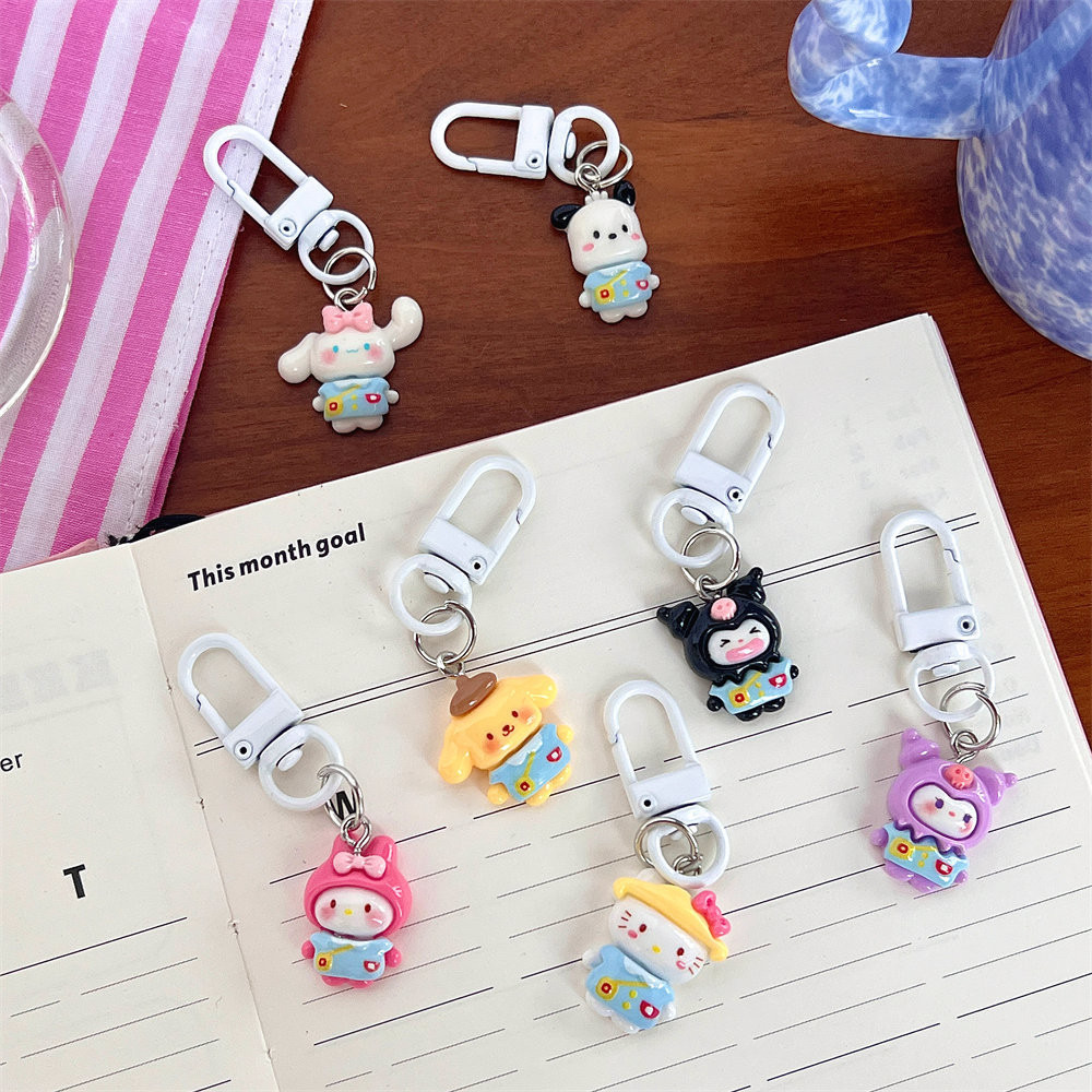 S&F Cute Cartoon Key Button PendantinsStyle Girl Heart Student ...