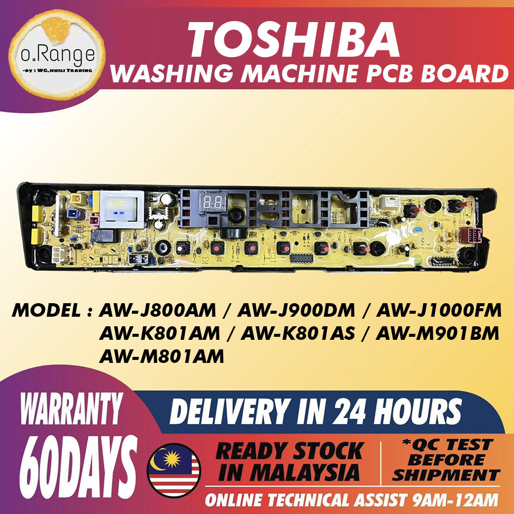 TOSHIBA AW-J800AM / AW-J900DM / AW-J1000FM PCB BOARD CONTROL