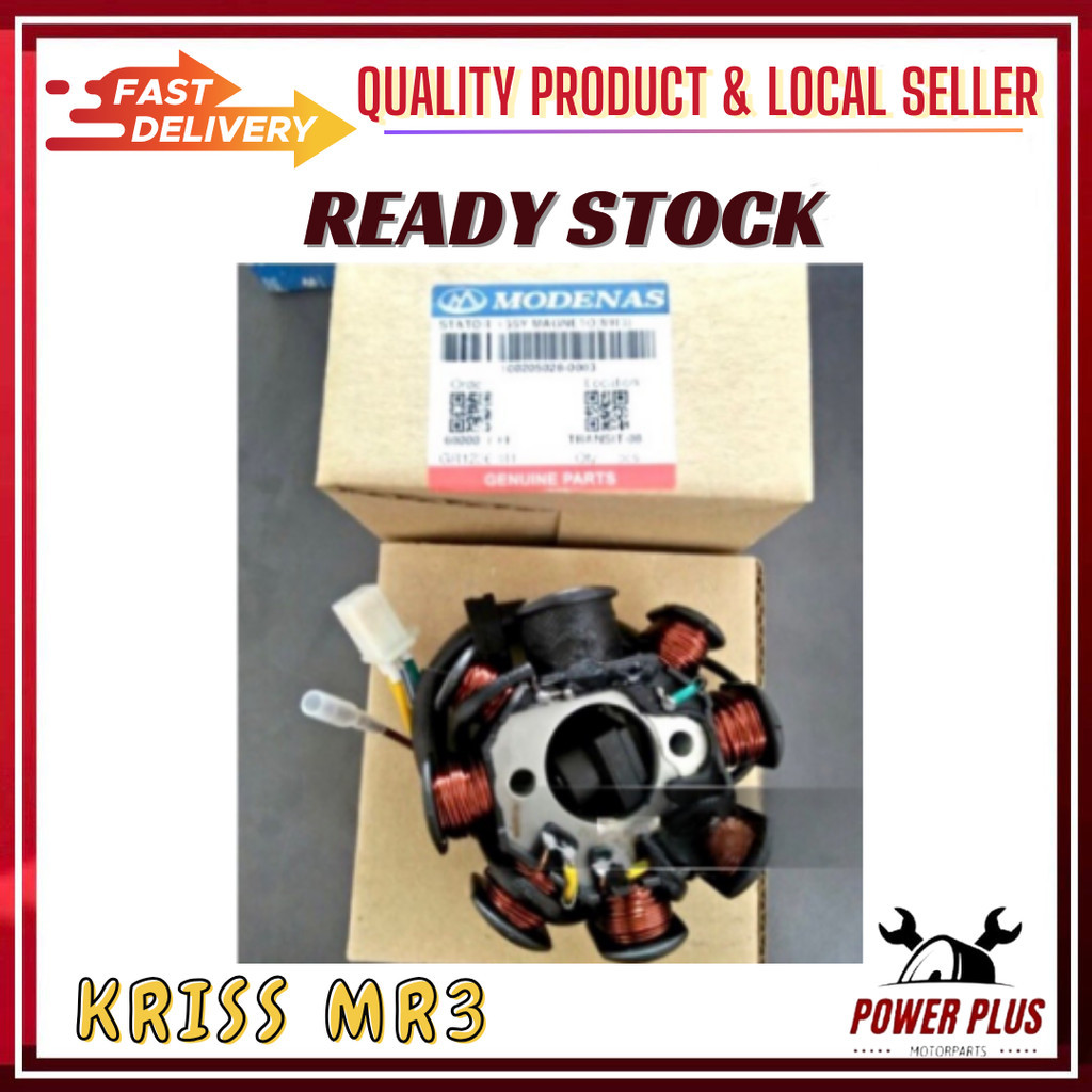 MODENAS MR3 STATOR ASSY COIL) ORIGINAL KRISS110 EURO 3 KRISS