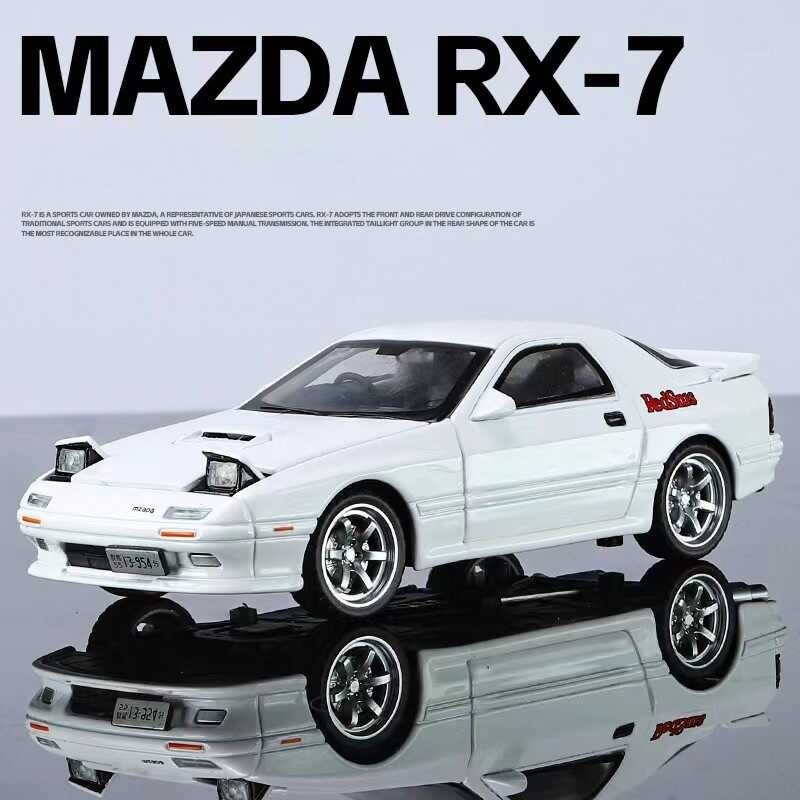 1:32 Scale Mazda RX7 RX-7 FC INITIAL D Alloy Model Diecasts Metal Toy ...