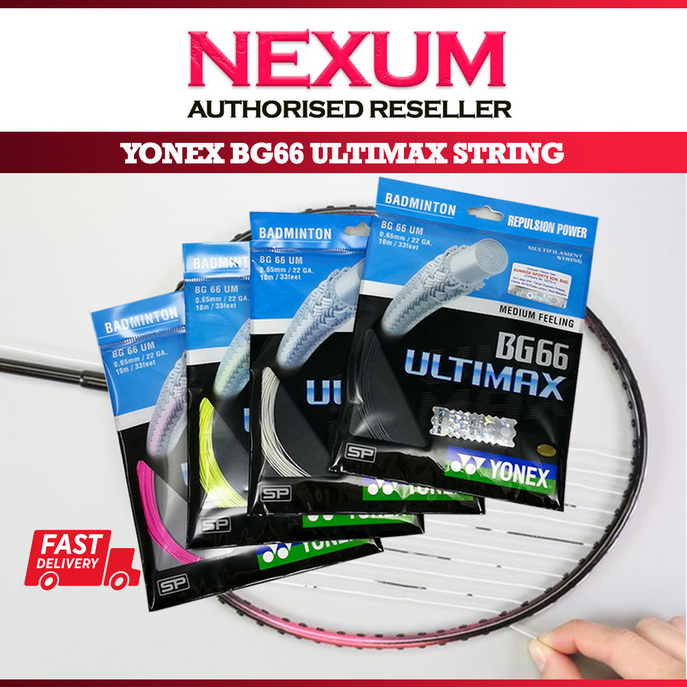 YONEX BG66 ULTIMAX BADMINTON STRING Tali Raket Badminton Yonex String ...