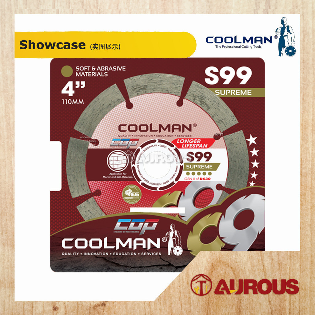 COOLMAN DRY DIAMOND CUTTING DISC 4''/108MM (S99) | Shopee Malaysia