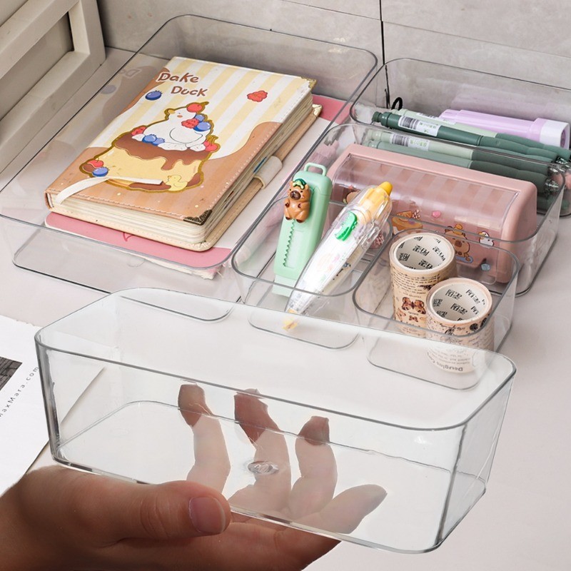 SLXC-Compartmentalized Storage Boxes - Transparent, Large Capacity ...