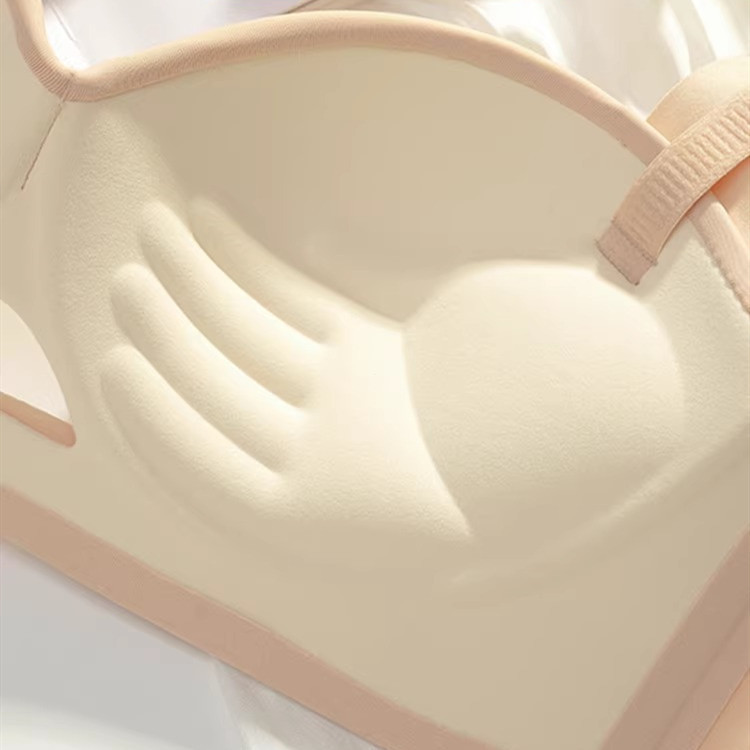 【Hand cup】Women Soft Wireless Bra Thick Sponge Young Girl 32-38ab Push ...