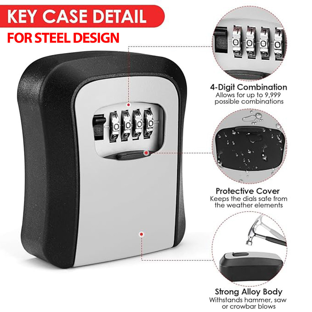 ISTOR😺KEY STORAGE SAFE BOX WALL MOUNT NUMBERING LOCKER TEMPAT SIMPAN ...