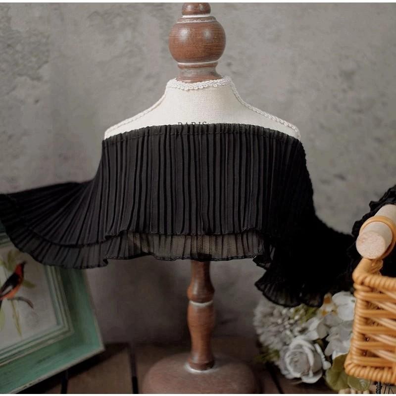 (1mts) Border lace ruffle/kain ruffle/lace pleated/lace kedut/wrinkle ...