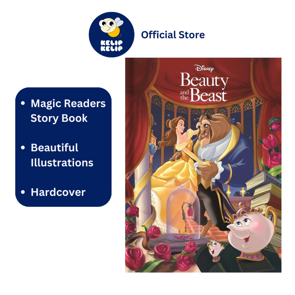 Disney Beauty and the Beast Magic Readers Hardcover Storybook For Kids ...