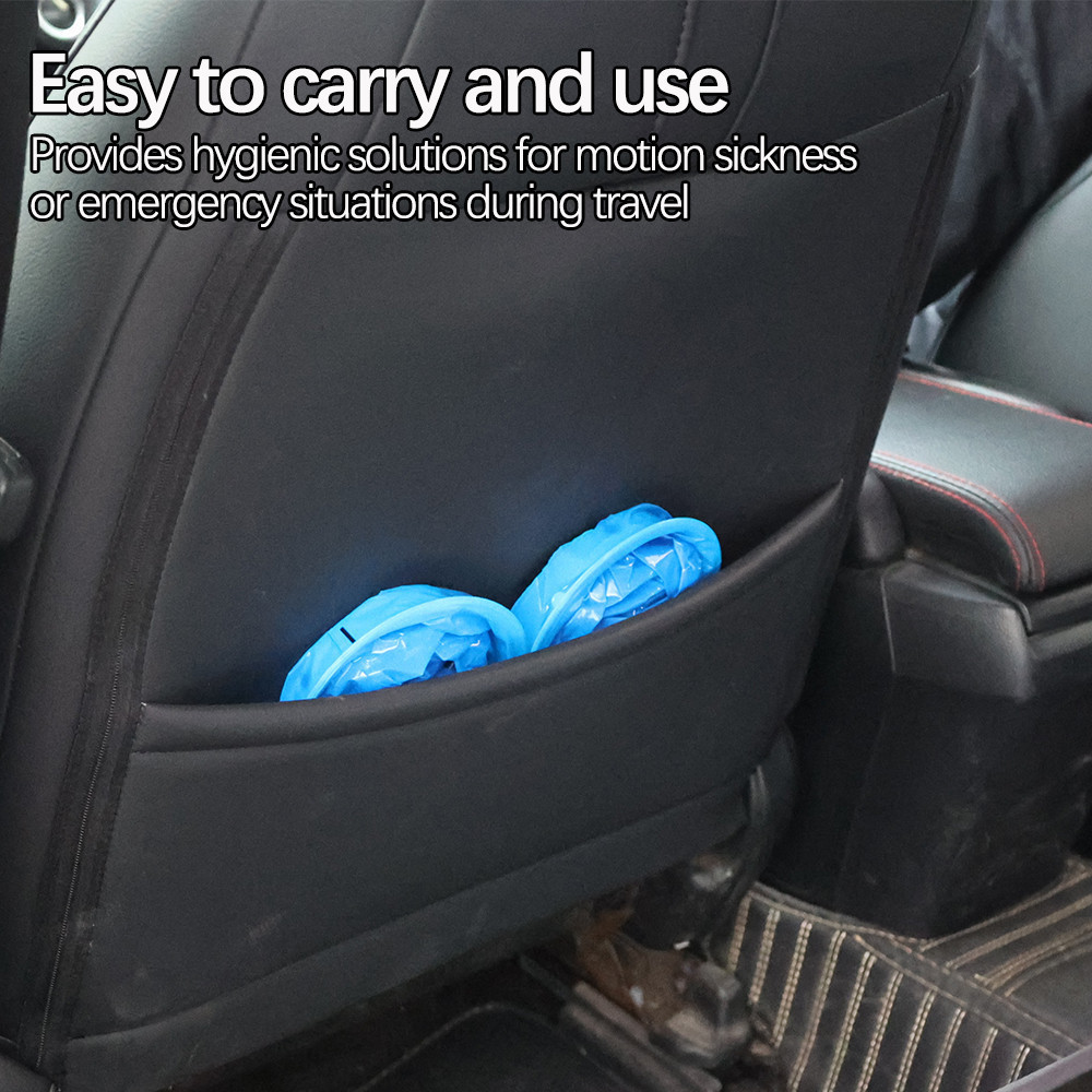 Disposable Vomit Bag With ABSORBENT PAD For Traveling | For Adults And Children | Motion Sickness Bag | Vomit Bag For Pregnant Women (Pack Of 10 Bags - View #6