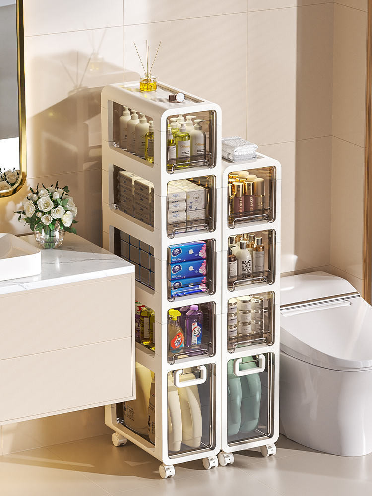 Bathroom Gap Storage Cabinet Drawer-type Narrow Gap Storage Cabinet ...