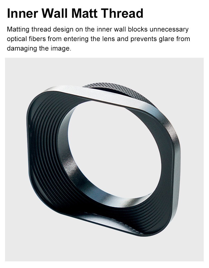 Paraluce Grandangolare 55mm Metallo CELLONIC - Protezione Lente Professionale