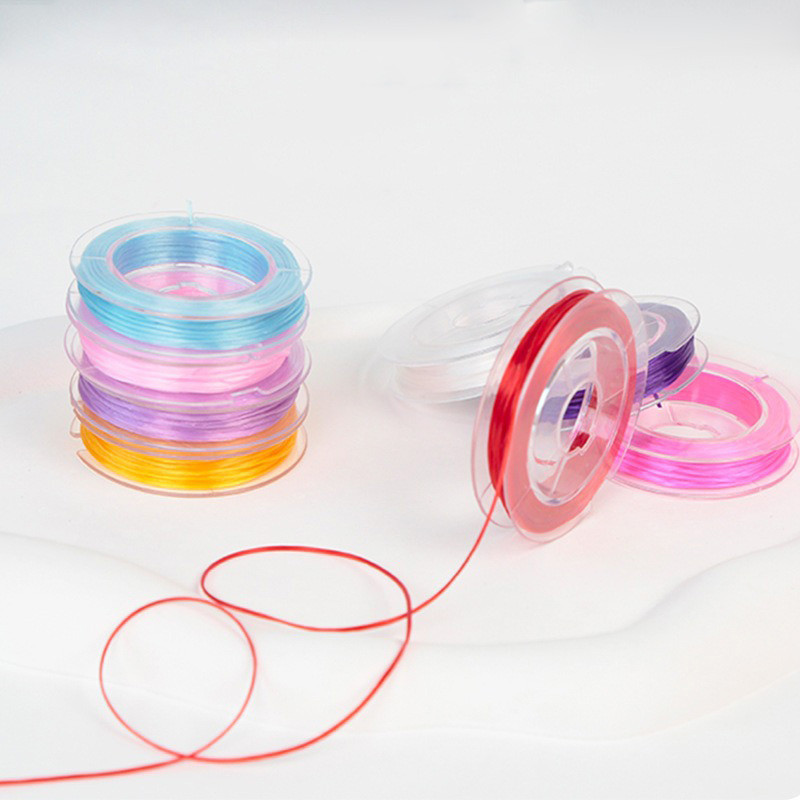 0.6mm 10M/roll Crystal Elastic String Stretch Cord For Bracelets ...