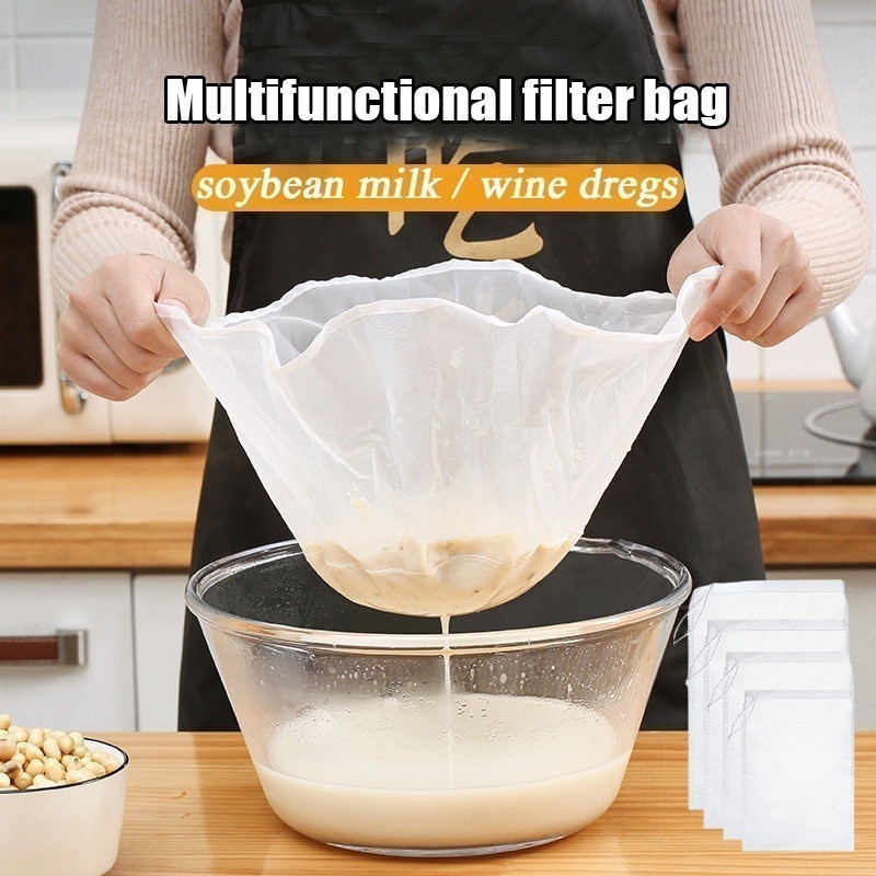 Cotton Gauze Muslin Tofu Cheese Soy Milk Wine Filter Cloth Kit DIY Soy ...