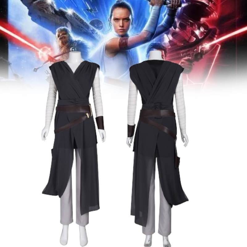 Star Wars Rey Cosplay Costume Set Film Television Characters Fashion ...