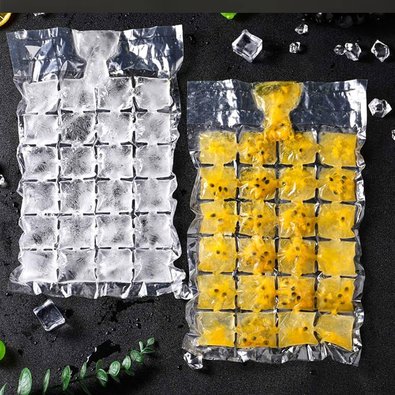 10Pcs/Pack 24 Grids Disposable Ice Cubes Maker DIY Fast Freezing Ice ...