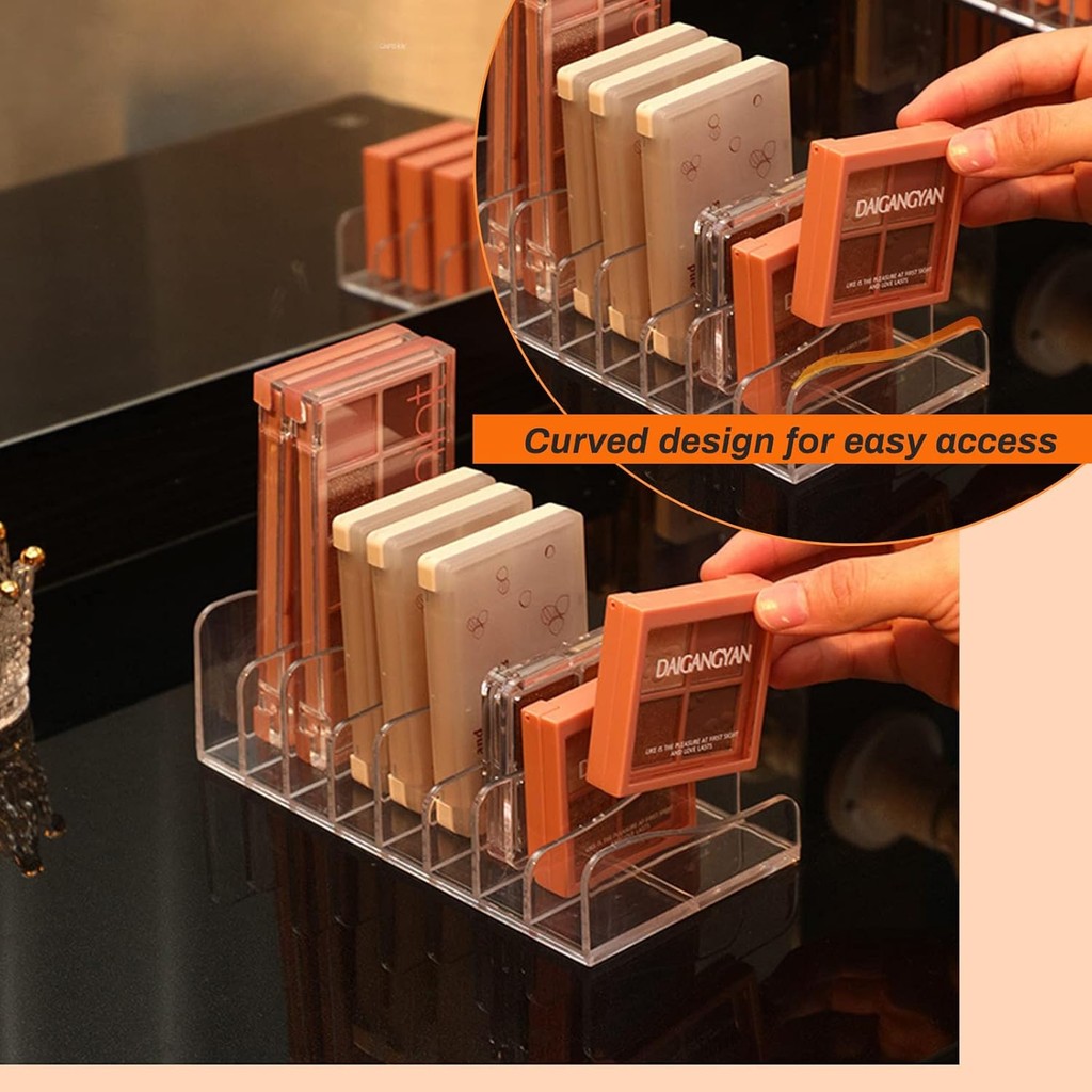 Eye Shadow Tray Makeup Storage Box Acrylic Cosmetics Management Storage ...
