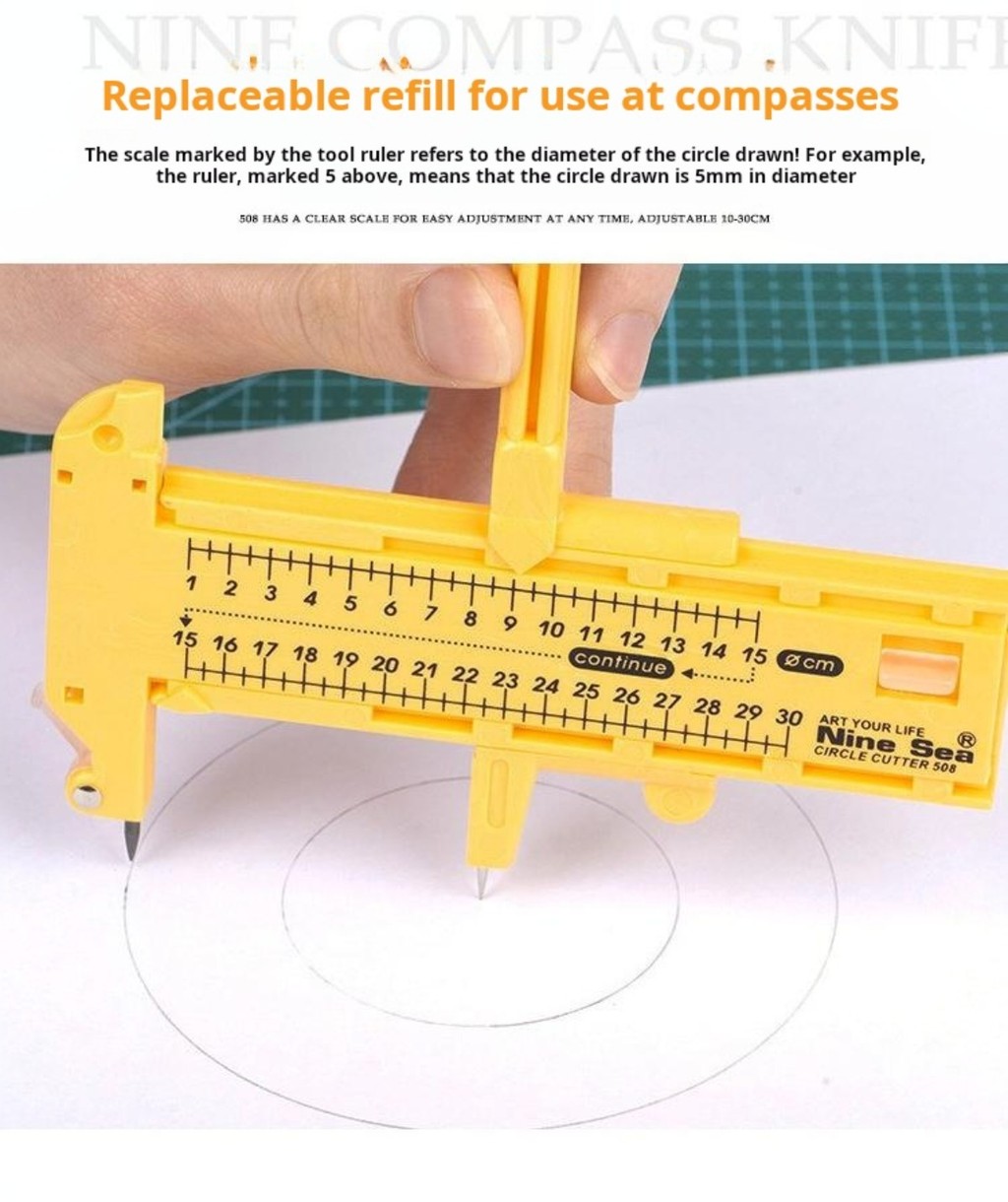 Nine Sea 508 Circle Cutter for Model Masking Tape Cutting Tool Paper ...