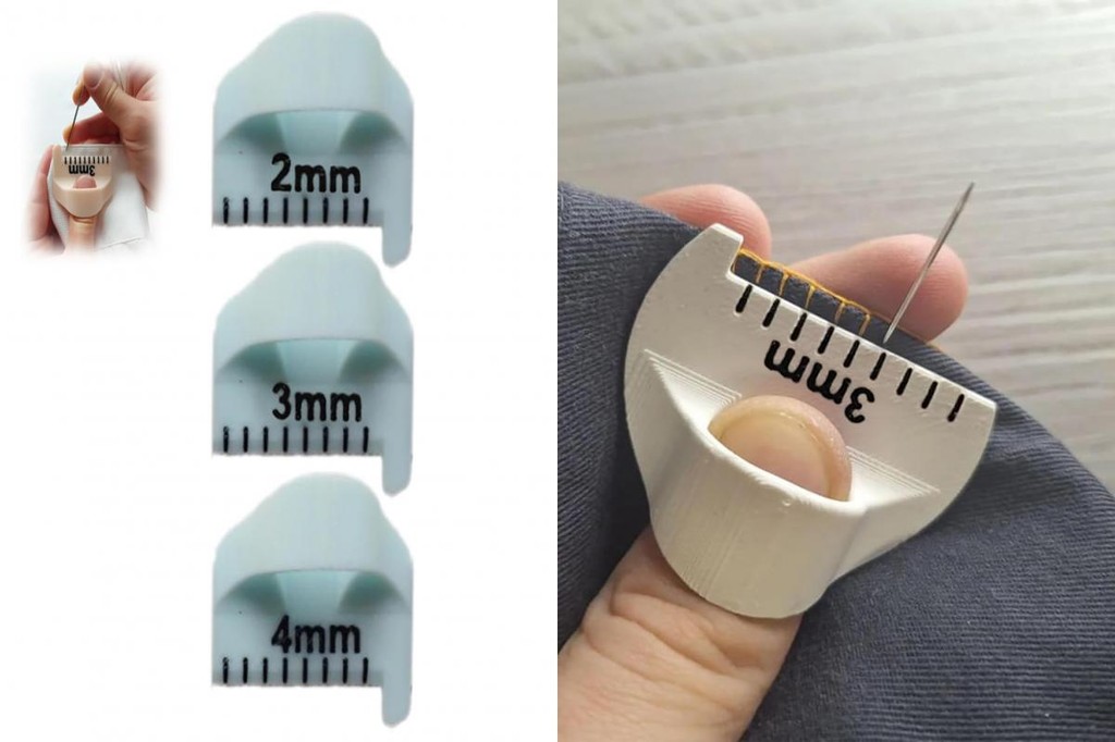 [TM] 2mm Sewing Template Lightweight Sewing Ruler 3d Printed Sewing ...