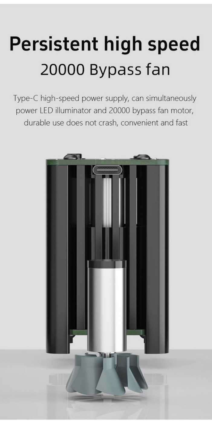 Maant MY-01 Power Cooling Fan UV Curing Lamp Fast Heat Dissipation UV ...