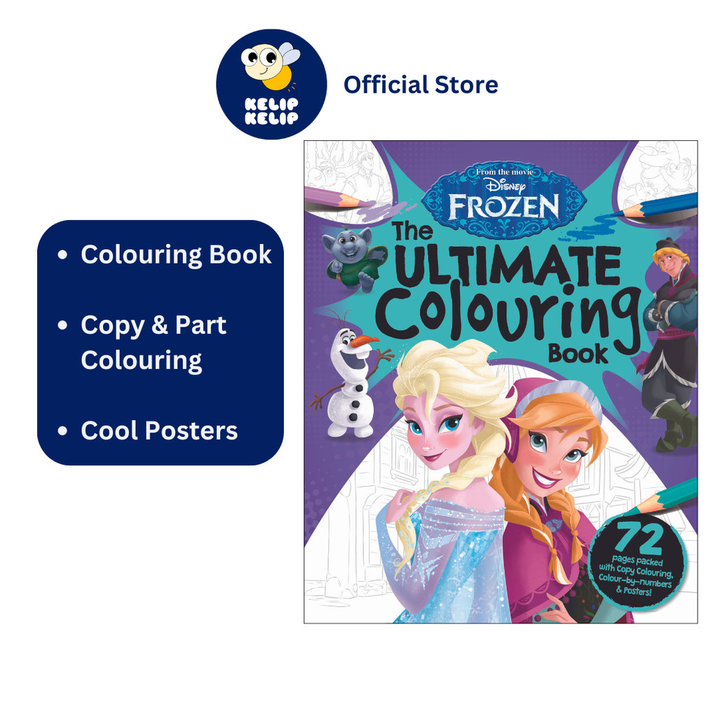 Disney Frozen Ultimate Colouring Book With 72 Pages For Kids to Color ...