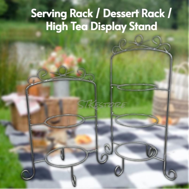 Serving Rack Dessert High Tea Display Stand #2 Tier #3 Tier (W/O Plate ...