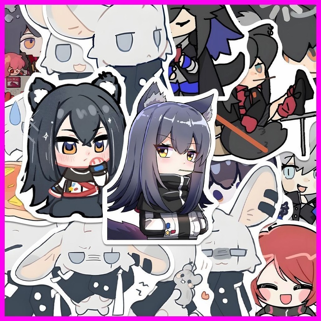 Sticker Arknights (64 Sheets) Amiya Cute Tomorrow's Ark Double Wolf ...