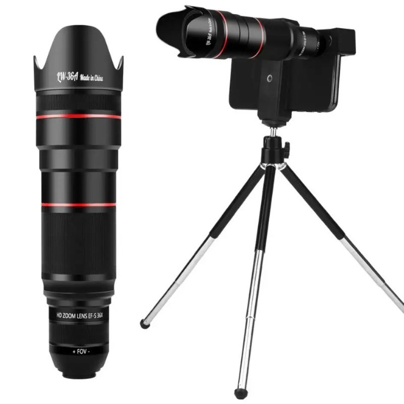 HD 36x Telescope Phone lens professional Tele Zoom Camera Lenses With